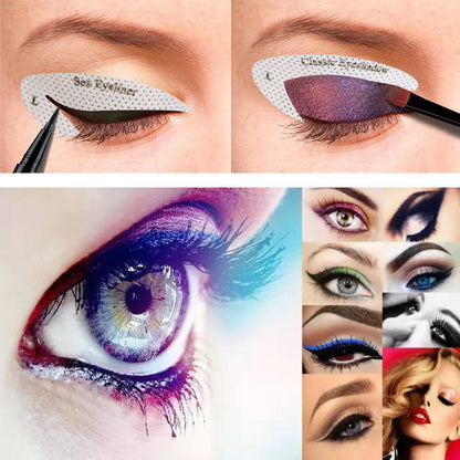 Pack Of 4 Quick Eyeliner & Eyeshadow Stencil Stickies.